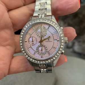 Jennifer Lopez Crystal Stainless Steel Watch